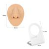6ixGosh Soft Silicone Body Parts Model Elegant DIY Body Piercing Kit Human Body Part Displays Set Silicone Ear Mouth Nose Eye Tongue Navel Model for Piercing Practice and Jewelry Display, Nose view 2