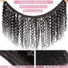 28 Inch Deep Wave Human Hair Bundles 1 Bundle Water Wave Bundles 100% Unprocessed 12A Virgin Wet and Wavy Double Weft Deep Curly Weave Brazilia Natural Black view 4