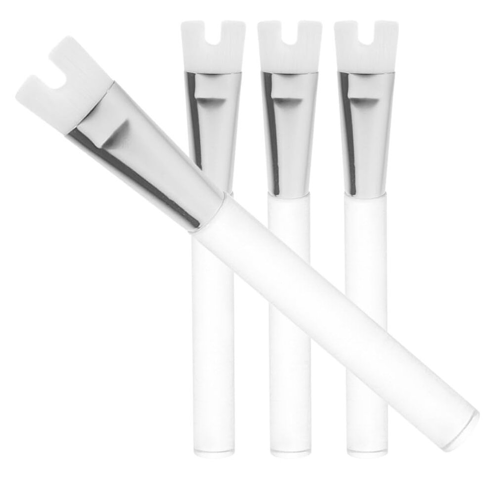 Baluue 4pcs Portable Nose Makeup Brushes for Contouring and Highlighting Shaped Design for Nose Types Gentle Skin for Travel and Everyday Use