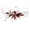 Beatifufu 1pc Red Flower Bridal Hair Clip Floral Headdress for Weddings Versatile Hair Accessory for Brides Flower Girls and Special Occasions view 4
