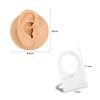 6ixGosh Soft Silicone Body Parts Model Elegant DIY Body Piercing Kit Human Body Part Displays Set Silicone Ear Mouth Nose Eye Tongue Navel Model for Piercing Practice and Jewelry Display, Right-ear view 2