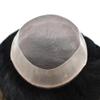 Hair System Toupee for Men Fine Mono Lace Mens Toupee Human Hair Replacement System Durable NPU Monofilament Hair Piece For Men 1B# OFF BLACK9x11 120% medium density view 3