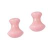Beavorty 2pcs Natural Jade Mushroom for Scraping Therapy Smooth Design Improves Circulation Mobility Handheld Facial Body Tool view 1