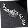 Beatifufu Handmade Rhinestone Hair Comb Bridal Jewelry Comb for Wedding Party Half-up Half-down Elegant for Women view 2
