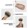 Gogogmee Travel Beard Brush for Men Small Portable Soft Bristles Barber Brush Mustache and Beard Care view 4