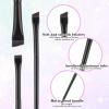 3 Pcs Fine Angled Eyeliner Brush Set - Precision Gel Eye Liner & Brow Tint Brushes - Ultra Thin Slanted Flat Angle Makeup Brush for Beauty Eye Makeup Tool view 4
