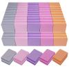 Nail Buffers (100 Pack), Mini Buffer Block Nail File for Acrylic Nails and Natural Nails, 100/180 Grit Nail Buffer Block Bulk Buffing Blocks for Nail Buff Professional Manicure File Blocks Mix Color view 1