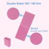 Nail Buffers (100 Pack), Mini Buffer Block Nail File for Acrylic Nails and Natural Nails, 100/180 Grit Nail Buffer Block Bulk Buffing Blocks for Nail Buff Professional Manicure File Blocks Mix Color view 4
