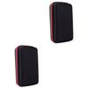 NOLITOY 2pcs Razor Case for Travel Sturdy Eva Shaver Organizer Mesh Pocket Easy Access Double Zipper Random Color view 1