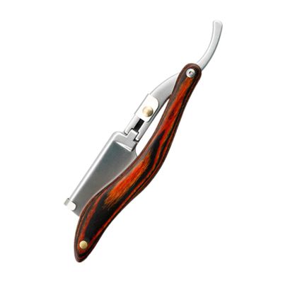 FOMIYES Beard Shaver Razor Stainless Steel Manual Barber Razor for Men Lightweight and Portable Mecarta Handle for Home and Travel Use