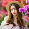 16Pcs Face Gems Stickers with Women Girls Diamond Forehead Sticker Rhinestones Pearl Spring Theme Flowers Decoration Festival Party Self-Adhesive DIY Body Art Decals view 3