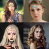 16Pcs Face Gems Stickers with Women Girls Diamond Forehead Sticker Rhinestones Pearl Spring Theme Flowers Decoration Festival Party Self-Adhesive DIY Body Art Decals view 4