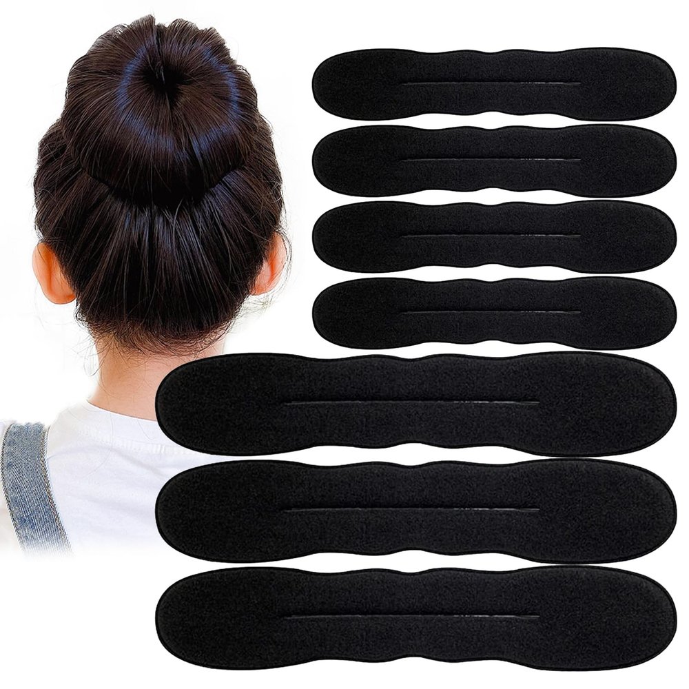 10PCS Hair Bun Maker for Women, Magic Snap Roll Sponge Curler Clips, Easy Donut Maker for Easy Bun Twister, Ballet Buns, French Twist, Updo's, Waves & more - Strong, Flexible, Reusable