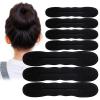 10PCS Hair Bun Maker for Women, Magic Snap Roll Sponge Curler Clips, Easy Donut Maker for Easy Bun Twister, Ballet Buns, French Twist, Updo's, Waves & more - Strong, Flexible, Reusable view 1
