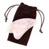 MZ Skin Rose Quartz Gua Sha Tool 1-Unit Facial Sculpting Massage Stone for Lymphatic Drainage and Circulation, Lift, Plump & Tone view 2