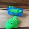 Alligator toy embedded glycerine soap bar great stocking stuffer, gift soap, fun soap, Easter basket filler view 3