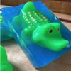 Alligator toy embedded glycerine soap bar great stocking stuffer, gift soap, fun soap, Easter basket filler view 4