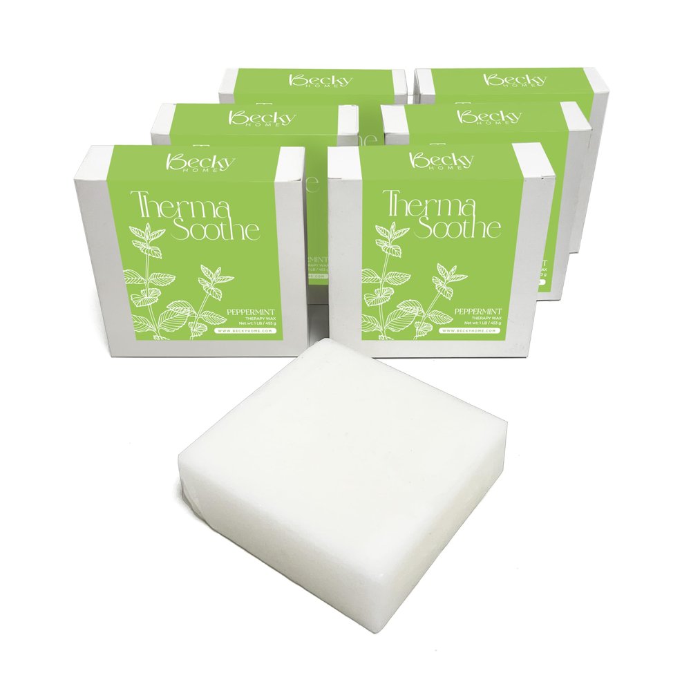 Becky Home 6lb Peppermint Scented Paraffin Wax for Hand and Feet, Use with any Paraffin Wax Machine for Hand and Feet