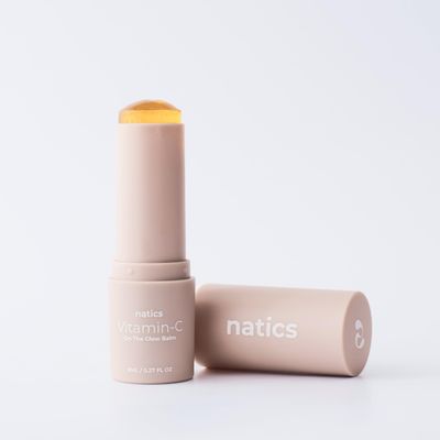 Nactics On-the-Glow Vitamin C Balm  Radiance-Boosting with Squalane & Jojoba  Dewy Skin Moisturizer for All Skin Types  Vegan, Clean and Compact - 8ml
