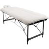 ForPro Premium Quilted Fleece Table Pad Set, Natural, Extra Soft, Hypoallergenic, for Massage Tables, Includes Massage Table Pad and Face Rest Cover view 2
