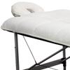 ForPro Premium Quilted Fleece Table Pad Set, Natural, Extra Soft, Hypoallergenic, for Massage Tables, Includes Massage Table Pad and Face Rest Cover view 3