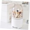 Amosfun Makeup Organizer Box Brush Holder Lid Rotating Storage Cup for Cosmetics Desktop Makeup Organizer view 2