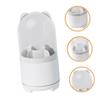Amosfun Makeup Organizer Box Brush Holder Lid Rotating Storage Cup for Cosmetics Desktop Makeup Organizer view 4