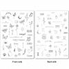 Rasmet Silicone Tattoo Training Pad - 1.5mm Thickness, Double Sided, Pre-printed Gray Design, Fine Line, Tiny Tattoo Practice Skin for Line Practice & Shading (3PCS White Pad) view 2