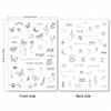 Rasmet Silicone Tattoo Training Pad - 1.5mm Thickness, Double Sided, Pre-printed Gray Design, Fine Line, Tiny Tattoo Practice Skin for Line Practice & Shading (3PCS White Pad) view 4