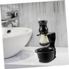 Beatifufu 2pcs Razor Stand Holder for Men Durable Plastic Shaving Brush Display Stand Space-saving Grooming Accessory for Bathroom Organization view 3