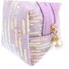 PACKOVE Travel Accessories for Women Sequin Makeup Bag Zipper Portable Toiletry Organizer Makeup Pouch Glitter Cosmetic Bag view 4
