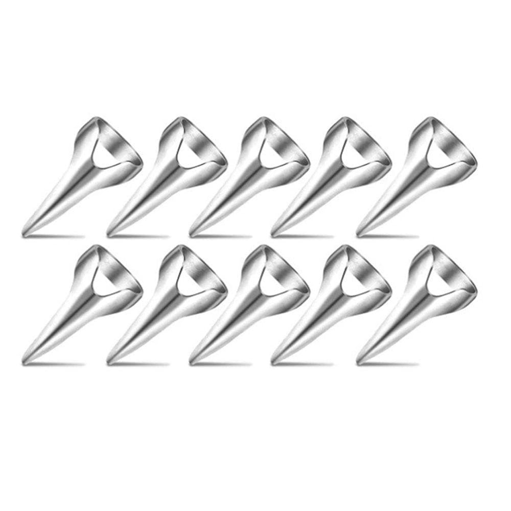 10Pcs Silver Hair Parting Retro Punk Hair Selecting Tools Gothic Nail Finger Cosplay Claws Metal Full Finger Ring for Hair Braiding Curling Styling Hair Extensions Hair Extensions Wigs and Accessories