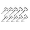 10Pcs Silver Hair Parting Retro Punk Hair Selecting Tools Gothic Nail Finger Cosplay Claws Metal Full Finger Ring for Hair Braiding Curling Styling Hair Extensions Hair Extensions Wigs and Accessories view 1