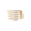 Gogogmee 10pcs Hair Side Combs: Blank Wire Slide Combs 5 Teeth Gold Metal DIY Crafting Hair Clip Headpiece French Twist Updo Bun Holder Accessories view 2