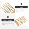 Gogogmee 10pcs Hair Side Combs: Blank Wire Slide Combs 5 Teeth Gold Metal DIY Crafting Hair Clip Headpiece French Twist Updo Bun Holder Accessories view 4
