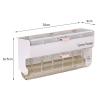 GIFZES Transparent Lid Storage Container Sock Sure Here's A Product Title for Listing Wall Box Punch-Free Self-Adhesive Multi Compartments Anti-Slip Bathroom White view 3