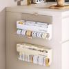 GIFZES Transparent Lid Storage Container Sock Sure Here's A Product Title for Listing Wall Box Punch-Free Self-Adhesive Multi Compartments Anti-Slip Bathroom White view 4