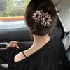 10 Pcs Double Flower Rhinestone Hair Clips fancy decorative hair clip hair accessories for women crystal hair barrettes hair decorations women thick hair view 3