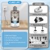 CUBE LIFE Electric Makeup Brush Cleaner Machine - Portable Automatic USB Cosmetic Brushes Cleaner Cleanser Tool for All Size Beauty Makeup Brush Set, Green view 3
