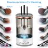 CUBE LIFE Electric Makeup Brush Cleaner Machine - Portable Automatic USB Cosmetic Brushes Cleaner Cleanser Tool for All Size Beauty Makeup Brush Set, Green view 4