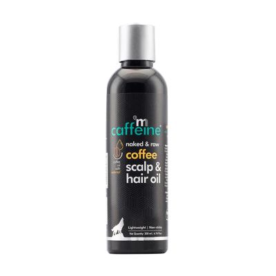 mCaffeine Coffee Scalp & Hair Oil (200ml) for Boosting Hair Growth | With Redensyl and Argan Oil | Lightweight & Non Sticky | Strengthens Hair and Nousrishes Scalp | SLS Free