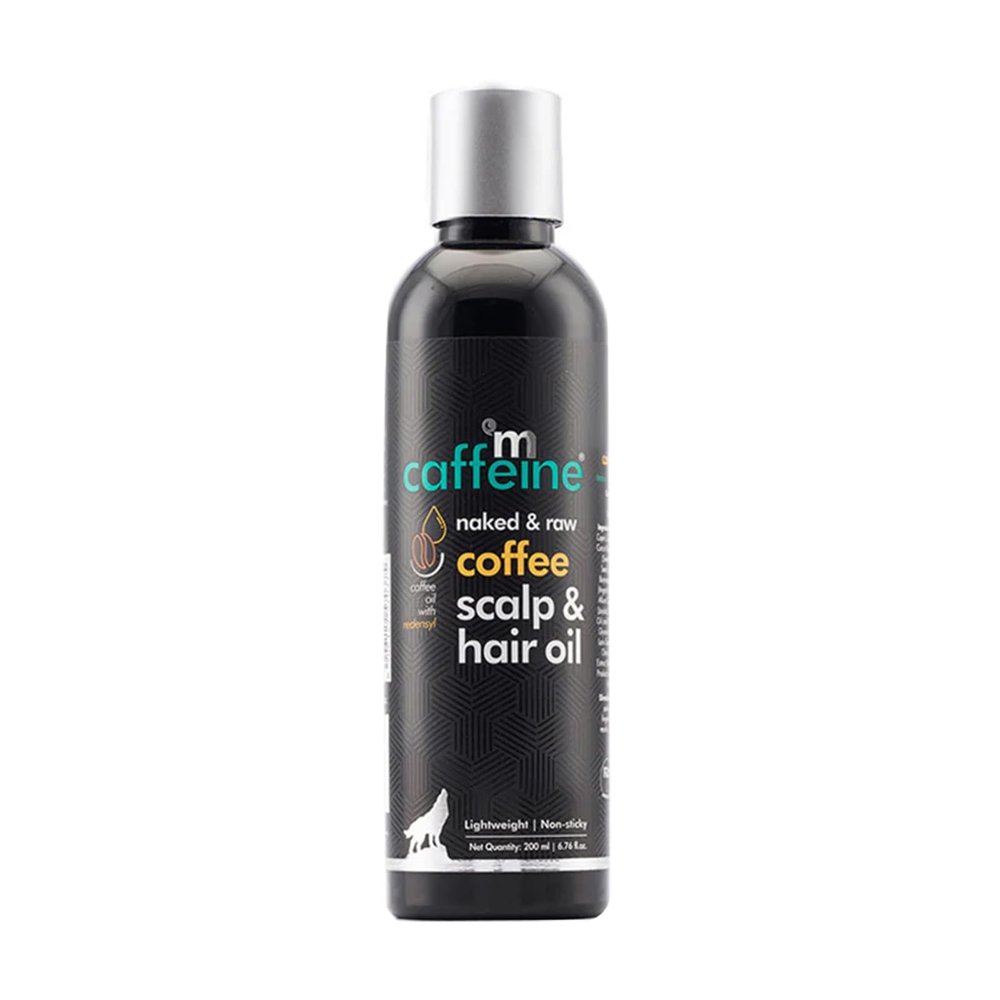 mCaffeine Coffee Scalp & Hair Oil (200ml) for Boosting Hair Growth | With Redensyl and Argan Oil | Lightweight & Non Sticky | Strengthens Hair and Nousrishes Scalp | SLS Free