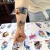32 Sets of Temporary Tattoo Stickers Watercolor Design DIY Animals Small Temporary Tattoos for Adults and Children view 2