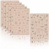 3PCS Rasmet Silicone Tattoo Training Pad 1.5mm Thickness Double Sided Pre-printed Gray Design Fine Line Tiny Tattoo Practice Skin for Tattoo Line Practice Tattoo Shading (3PCS Beige Pad) view 1