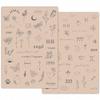 3PCS Rasmet Silicone Tattoo Training Pad 1.5mm Thickness Double Sided Pre-printed Gray Design Fine Line Tiny Tattoo Practice Skin for Tattoo Line Practice Tattoo Shading (3PCS Beige Pad) view 2