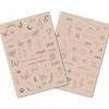 3PCS Rasmet Silicone Tattoo Training Pad 1.5mm Thickness Double Sided Pre-printed Gray Design Fine Line Tiny Tattoo Practice Skin for Tattoo Line Practice Tattoo Shading (3PCS Beige Pad) view 4