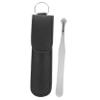 NOLITOY 1 Set Multi-Function Nasal Hair Trimmer Leather Case Portable Stainless Steel Nose Hair Clip for Men Precision Tweezers Grooming Easy to Use and Store view 1