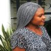 Generic Braided micro twist gray wig made on a lace frontal. Wigs for black women. Length is 16inches. view 1