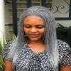 Generic Braided micro twist gray wig made on a lace frontal. Wigs for black women. Length is 16inches. view 2