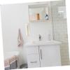 Amosfun 1piece Wall-mounted Cotton Pad Organizer Dustproof Storage Case for Makeup Wipes Versatile and Space-saving Design for Bathroom Hotel Home view 4